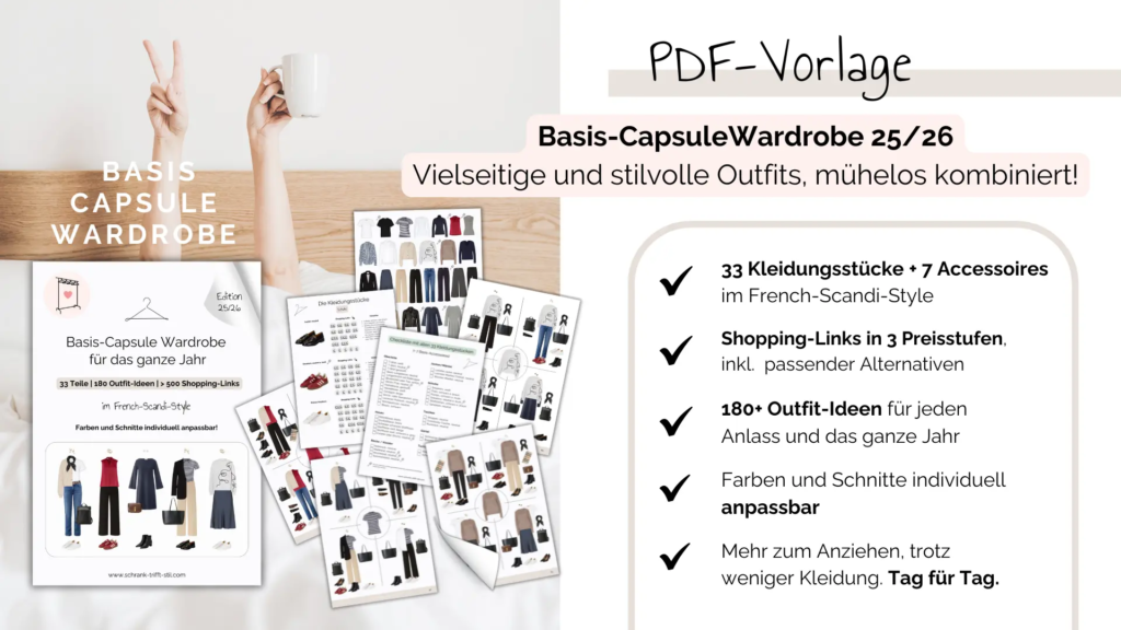 Die Basis-Capsule Wardrobe Vorlage (PDF-Leitfaden)