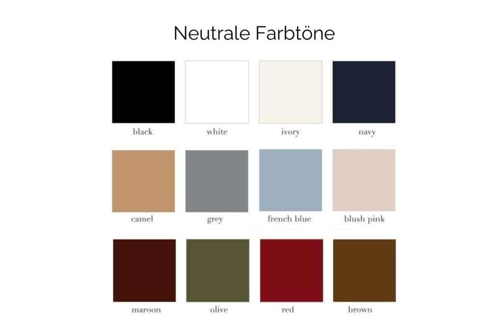 Neutrale Farben Beispiele