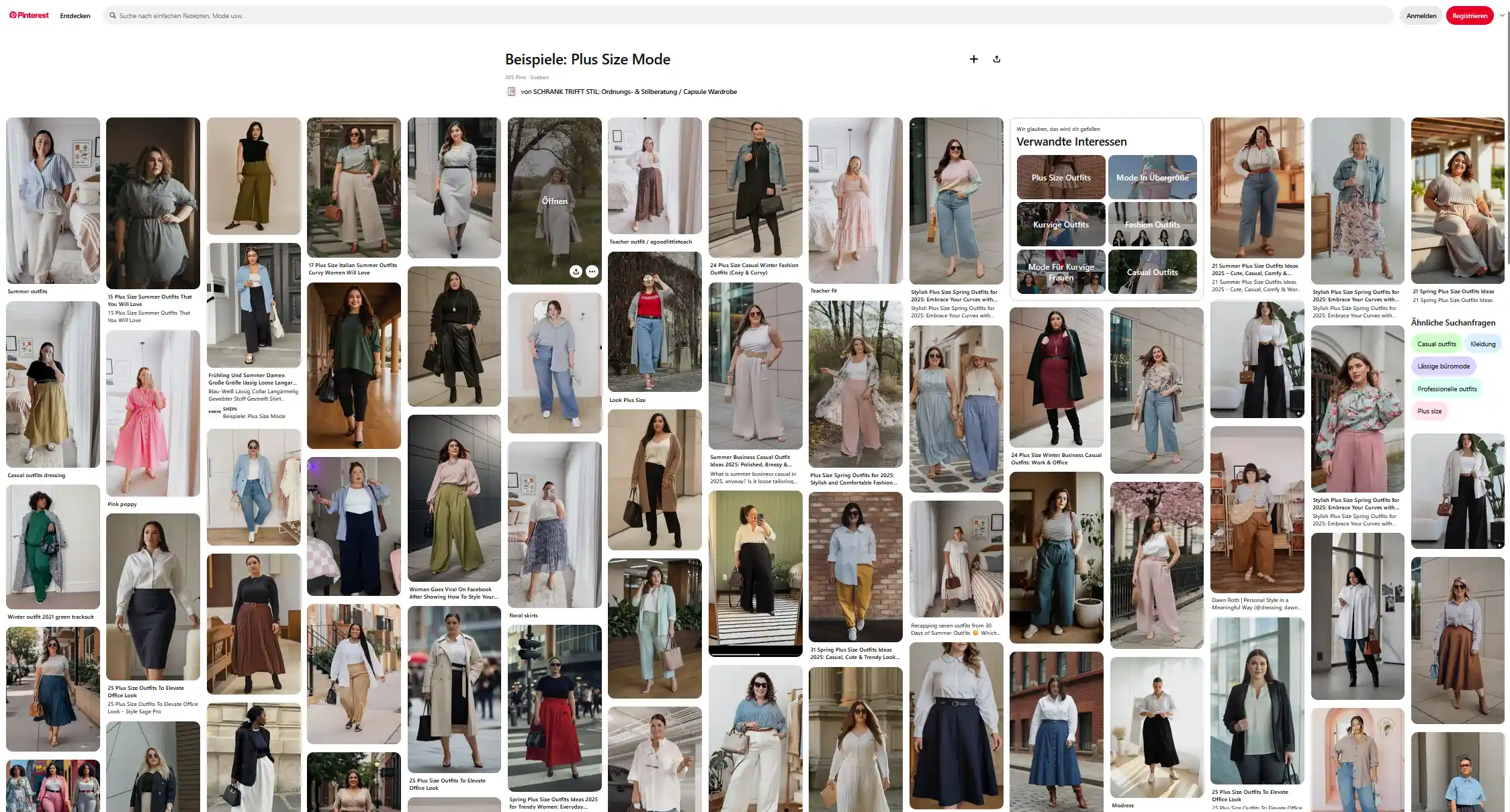 Plus size Mode Inspiration auf Pinterest