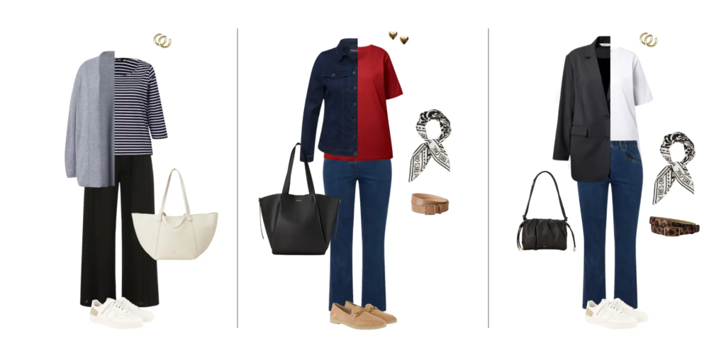 Curvy Capsule Wardrobe Beispiel-Outfits