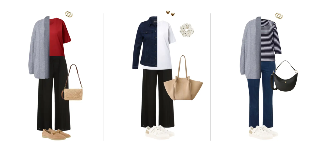 Curvy Capsule Wardrobe Beispiel-Outfits