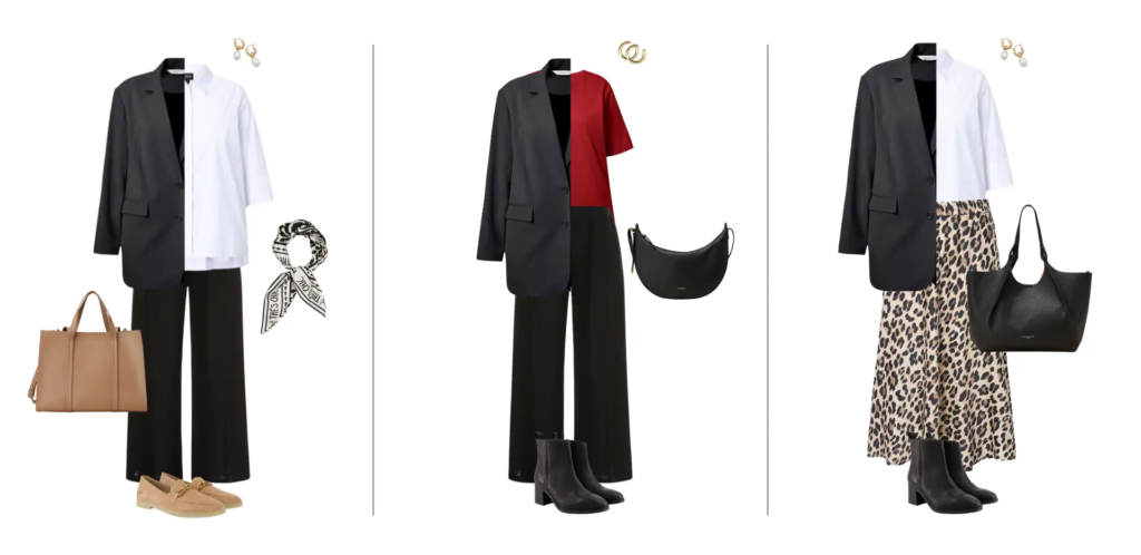 Curvy Capsule Wardrobe Beispiel-Outfits