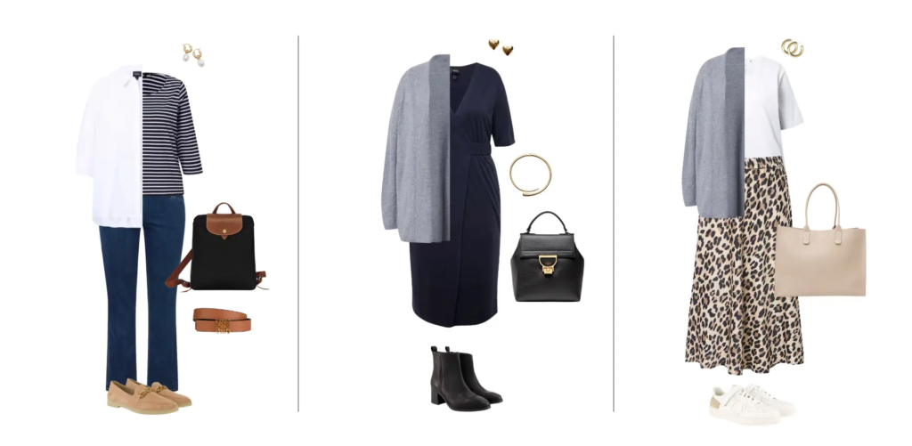 Curvy Capsule Wardrobe Beispiel-Outfits