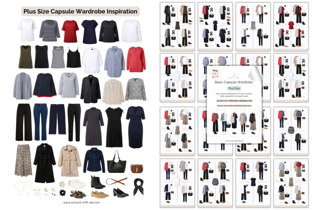 Eine Capsule Wardrobe für grosse Grössen im fränzösichen Stil