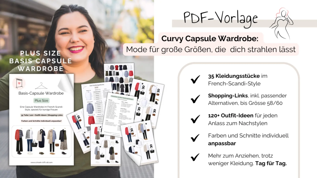 Plus Size Basis-Capsule Wardrobe Vorlage