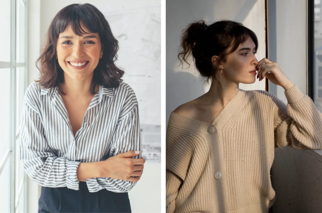 2 Französinnen in schlichten Looks