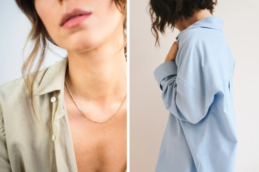 2 Frauen in schlichten Looks