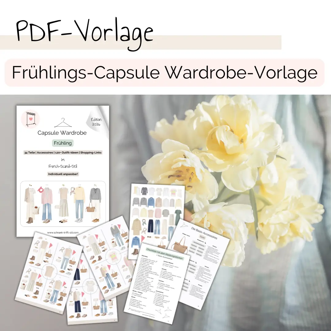 Capsule Wardrobe Vorlage 2026 Frühlings-Capsule Wardrobe 2026