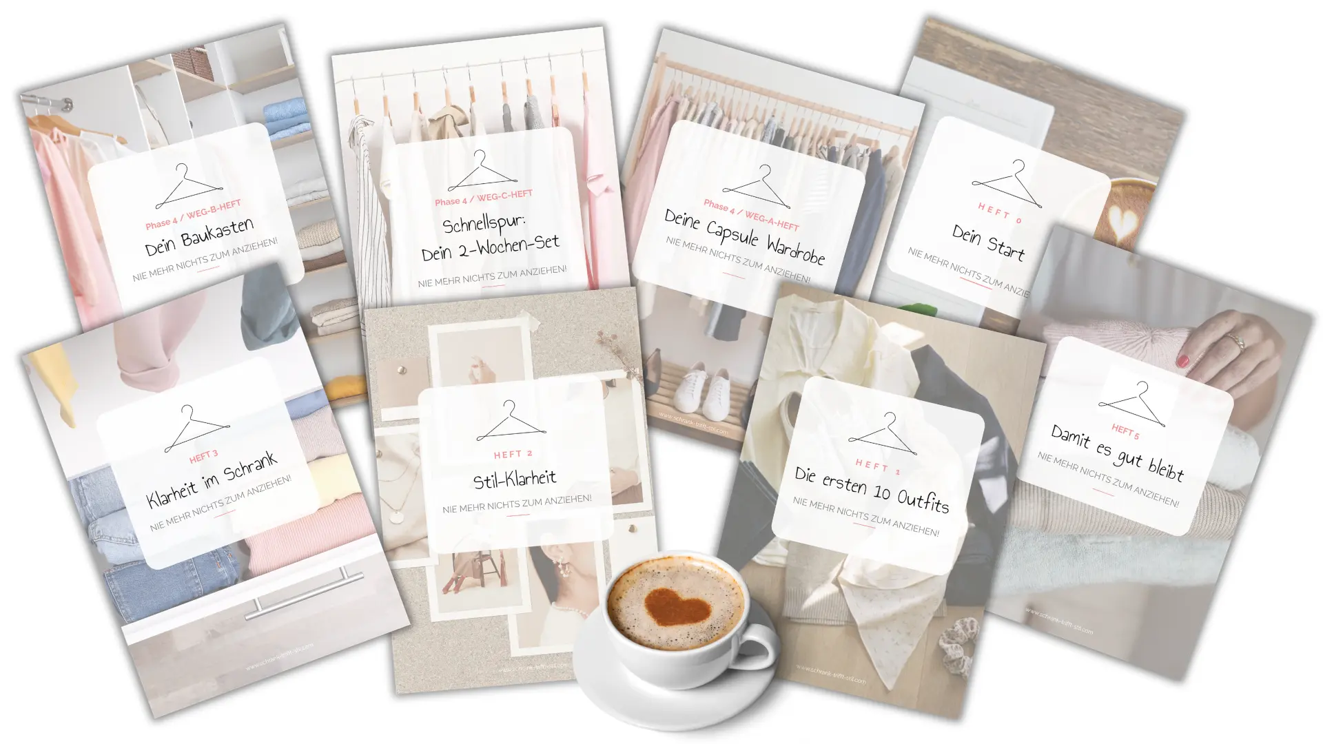 Nie mehr nichts zum Anziehen_Workbooks Arbeits-Hefte für den Capsule Wardrobe-Kurs